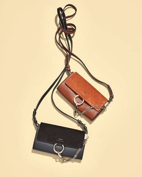 Chloe Faye Suede/Leather Wallet